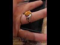 Large size amber ring