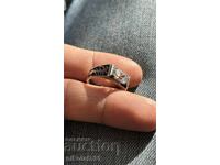 Men's silver ring 19mm