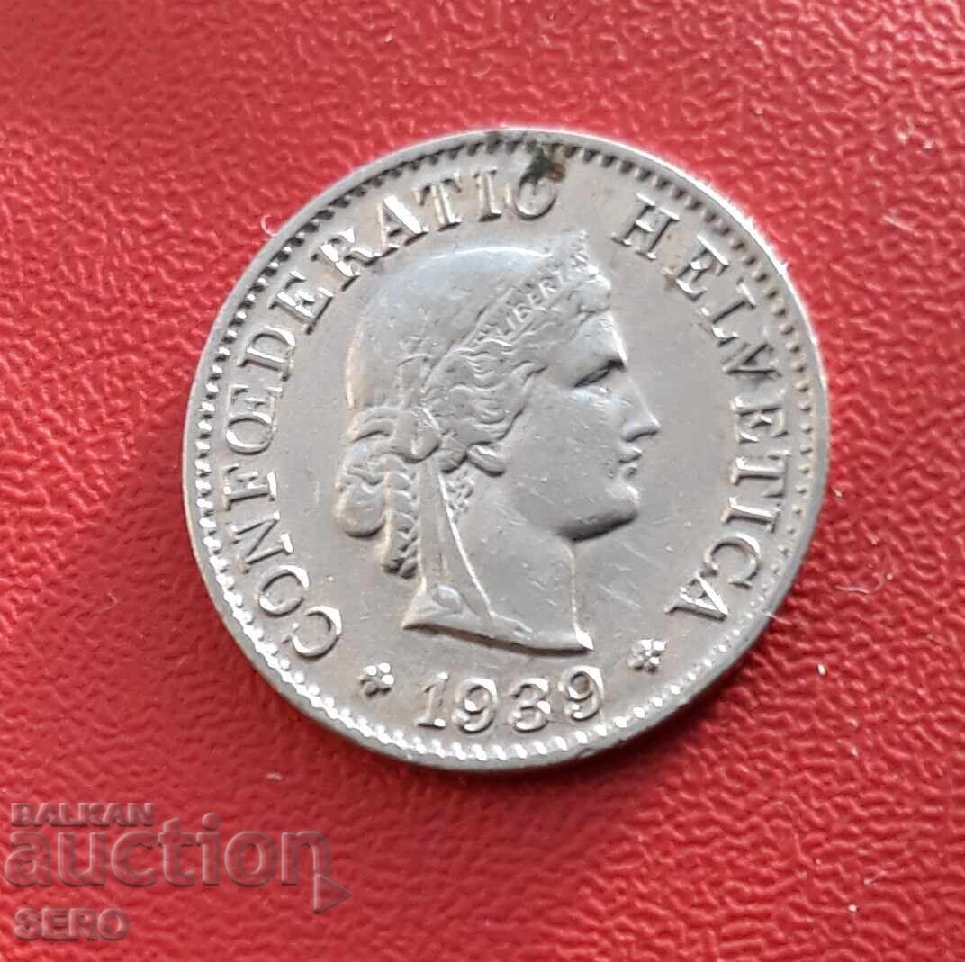 Switzerland-5 Rapen 1939