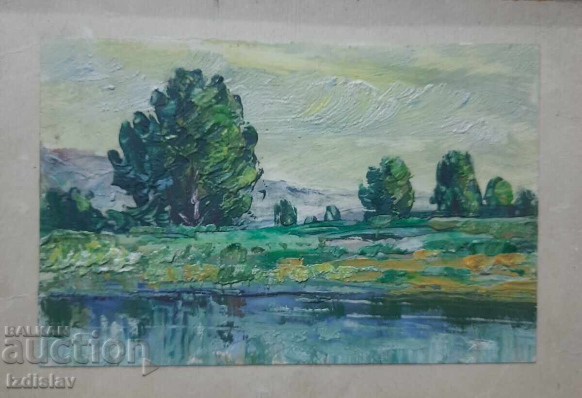 Доставка на Стара българска картина, горски пейзаж