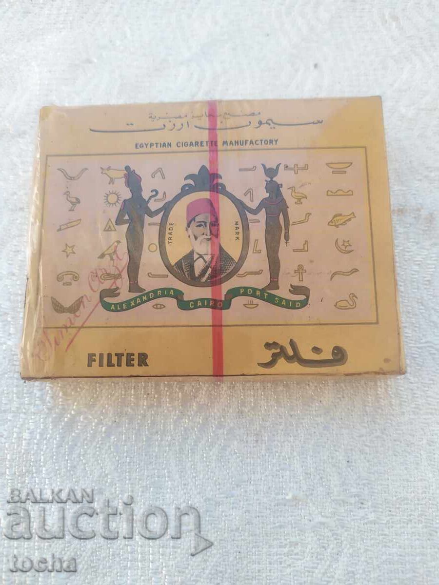 old Egyptian cigarette box, sealed