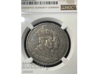 Coronation Thaler 1861 AU55 NGC