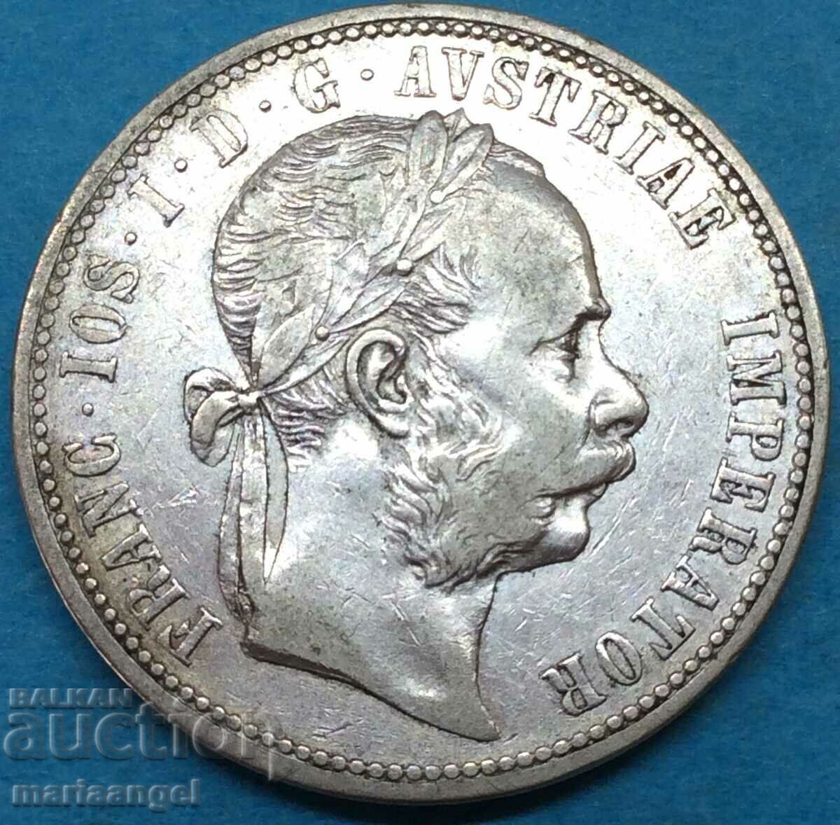 Αυστρία 1 Florin 1873 Franz Joseph ασήμι - σπάνιο και ακριβό