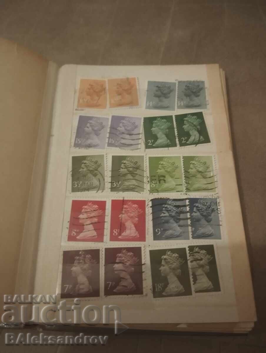 Old album of postage stamps for collection with price 28.00 BGN | € 14.32 Old album of postage stamps for collection with price 28.00 BGN | € 14.32