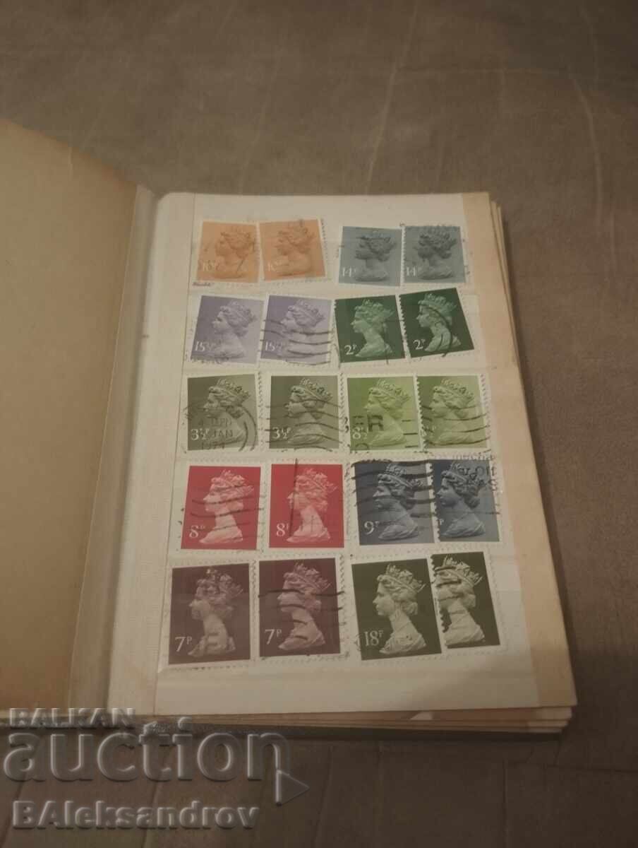 Auction Old album of postage stamps for collection Auction Old album of postage stamps for collection