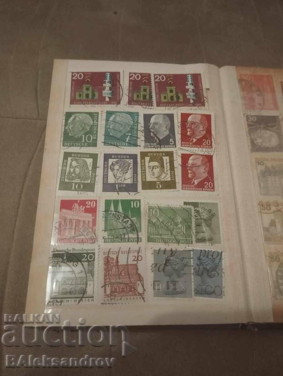 Delivery of Old album of postage stamps for collection Delivery of Old album of postage stamps for collection