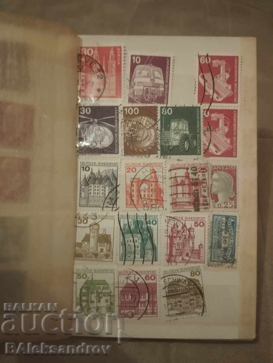 Old album of postage stamps for collection - 5 Old album of postage stamps for collection - 5