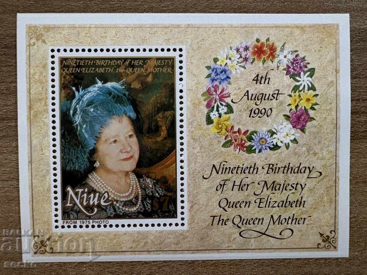 Niue - 90th Anniversary of the Birth of Queen Elizabeth... (1990) MNH