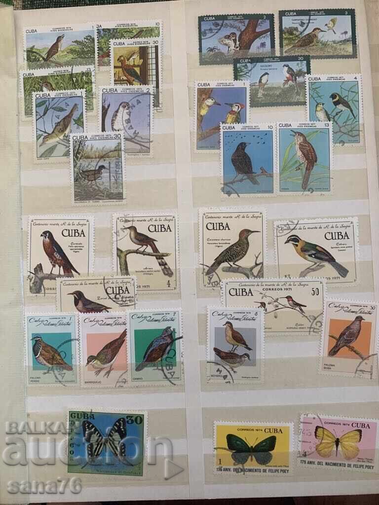 Lot of old stamps, collection from Cuba-1969 to 1989-266 pieces with price 15.00 BGN | € 7.67 Lot of old stamps, collection from Cuba-1969 to 1989-266 pieces with price 15.00 BGN | € 7.67