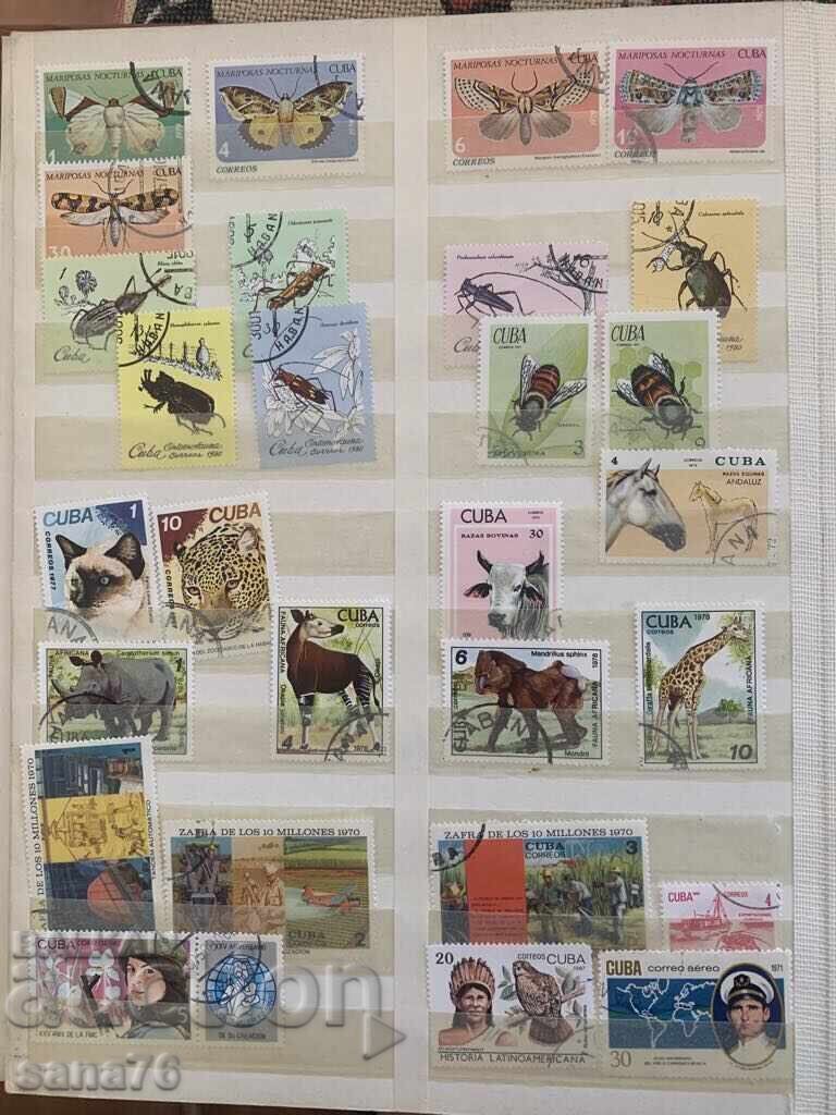 Licitație Lot timbre vechi, colectie din Cuba - 1969 pana in 1989 - 266 bucati Licitație Lot timbre vechi, colectie din Cuba - 1969 pana in 1989 - 266 bucati