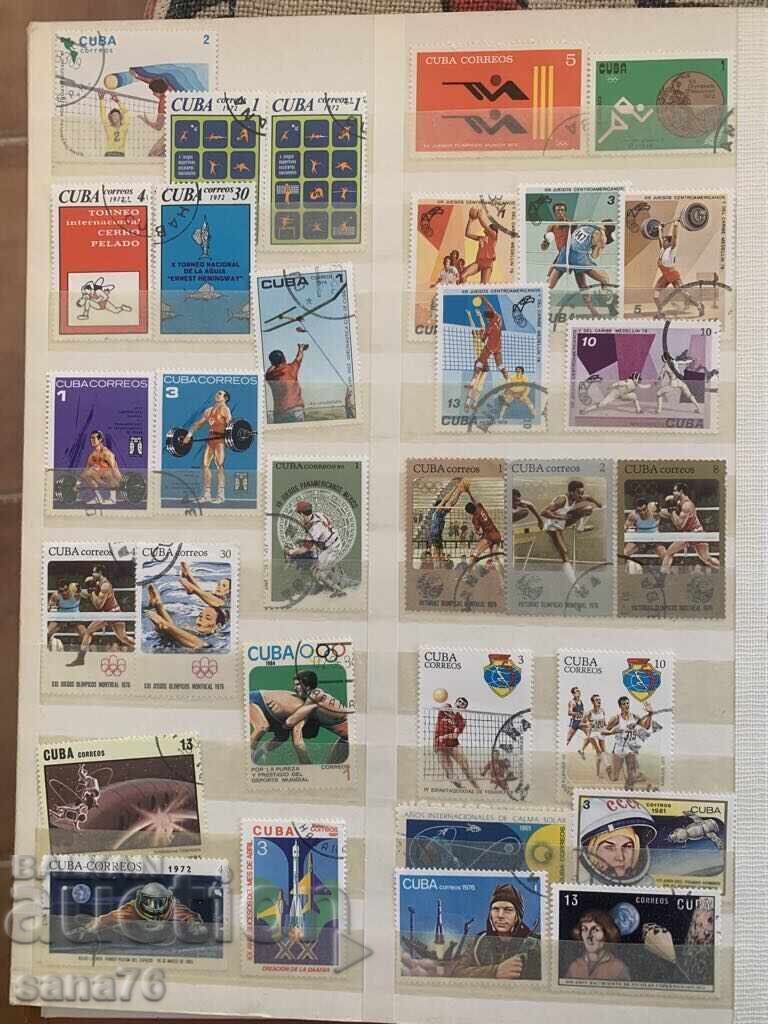 Delivery of Lot of old stamps, collection from Cuba-1969 to 1989-266 pieces Delivery of Lot of old stamps, collection from Cuba-1969 to 1989-266 pieces