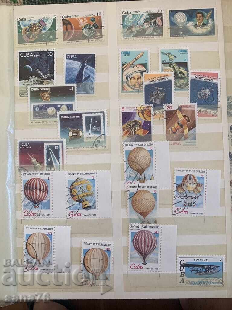 Lot of old stamps, collection from Cuba-1969 to 1989-266 pieces - 5 Lot of old stamps, collection from Cuba-1969 to 1989-266 pieces - 5