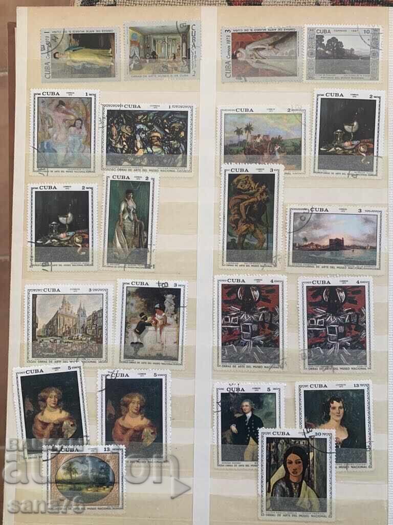 Lot of old stamps, collection from Cuba-1969 to 1989-266 pieces - 7 Lot of old stamps, collection from Cuba-1969 to 1989-266 pieces - 7