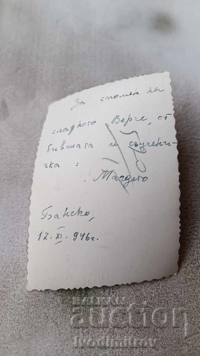 Photo Bansko Man and woman on a walk 1946 with price 2.35 BGN | € 1.20 Photo Bansko Man and woman on a walk 1946 with price 2.35 BGN | € 1.20