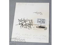 Ο Vasil Penchev σχεδιάζει καρικατούρα στην Αυγή του Κομμουνισμού