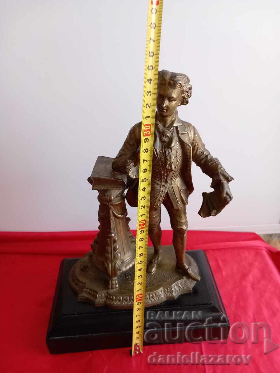 Old Baroque French Bronze Statuette, Figure - 7 Old Baroque French Bronze Statuette, Figure - 7