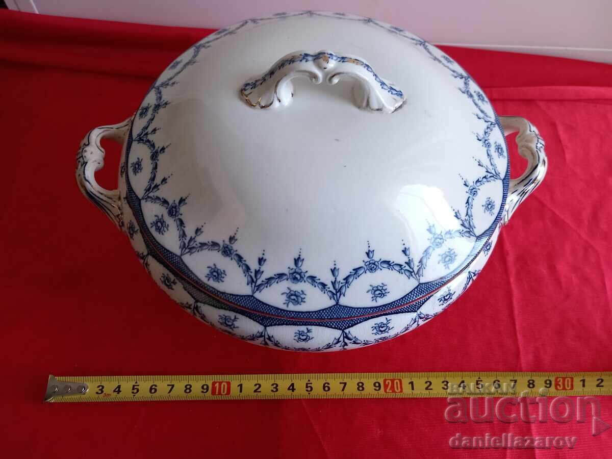 1900 Old Anglian Porcelain Terrine, Wedgwood Soup Bowl - 7 1900 Old Anglian Porcelain Terrine, Wedgwood Soup Bowl - 7