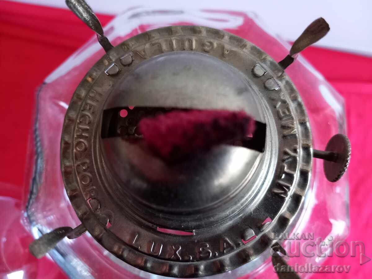 Σπάνια μεγάλη παλιά γυάλινη λάμπα αερίου - 6 Σπάνια μεγάλη παλιά γυάλινη λάμπα αερίου - 6