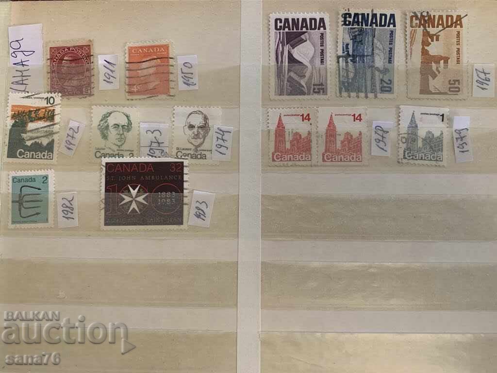 Delivery of Lot of old stamps from North America-1896 to 1983 Delivery of Lot of old stamps from North America-1896 to 1983