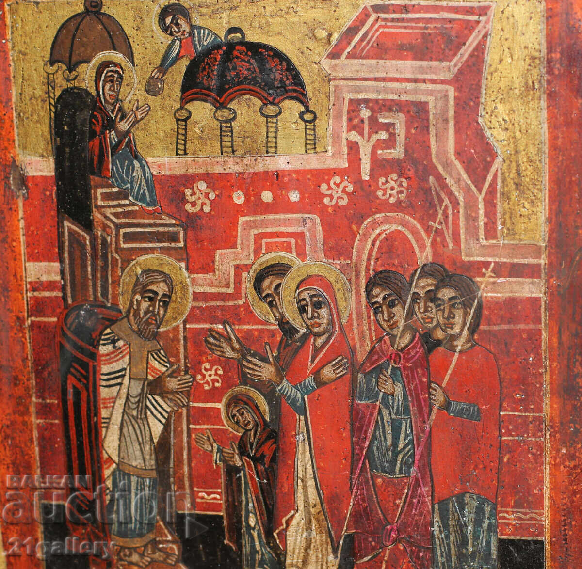 Modern icon / hand painted / Introduction to the Virgin Mary - 6 Modern icon / hand painted / Introduction to the Virgin Mary - 6