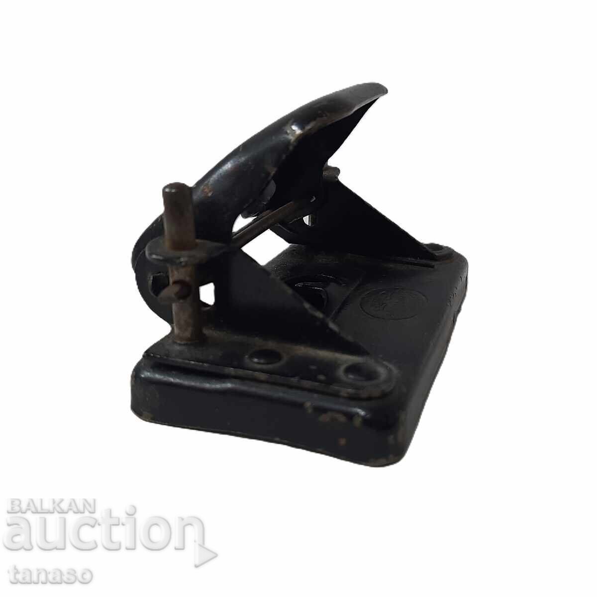 Old metal paper punch, early soc (8.1) with price 25.00 BGN | € 12.78 Old metal paper punch, early soc (8.1) with price 25.00 BGN | € 12.78