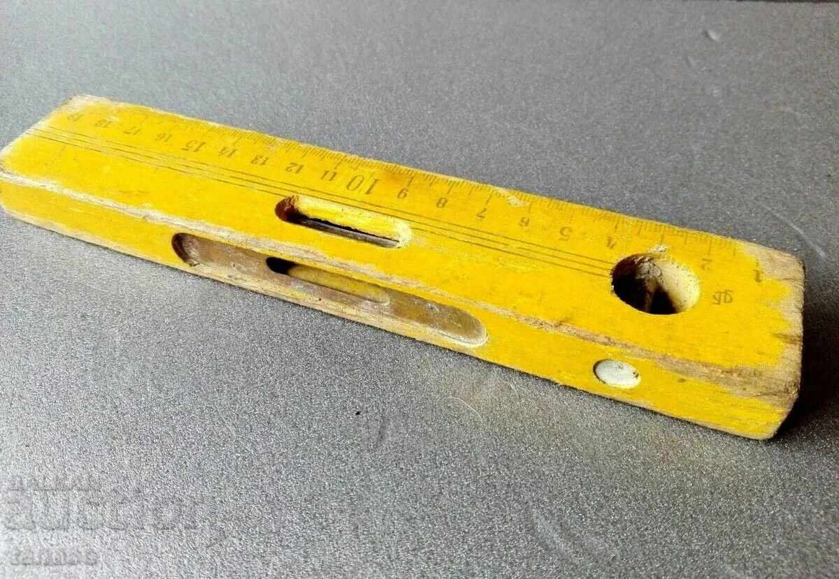 Old wooden spirit level, spirit level, spirit level, level (9.4)