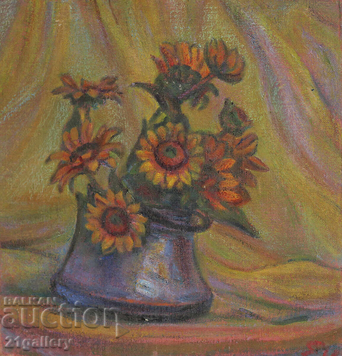 Ελκα Ναϊντένοβα (1932 – 2016) Νεκρή φύση με βάζο και λουλούδια Ελκα Ναϊντένοβα (1932 – 2016) Νεκρή φύση με βάζο και λουλούδια