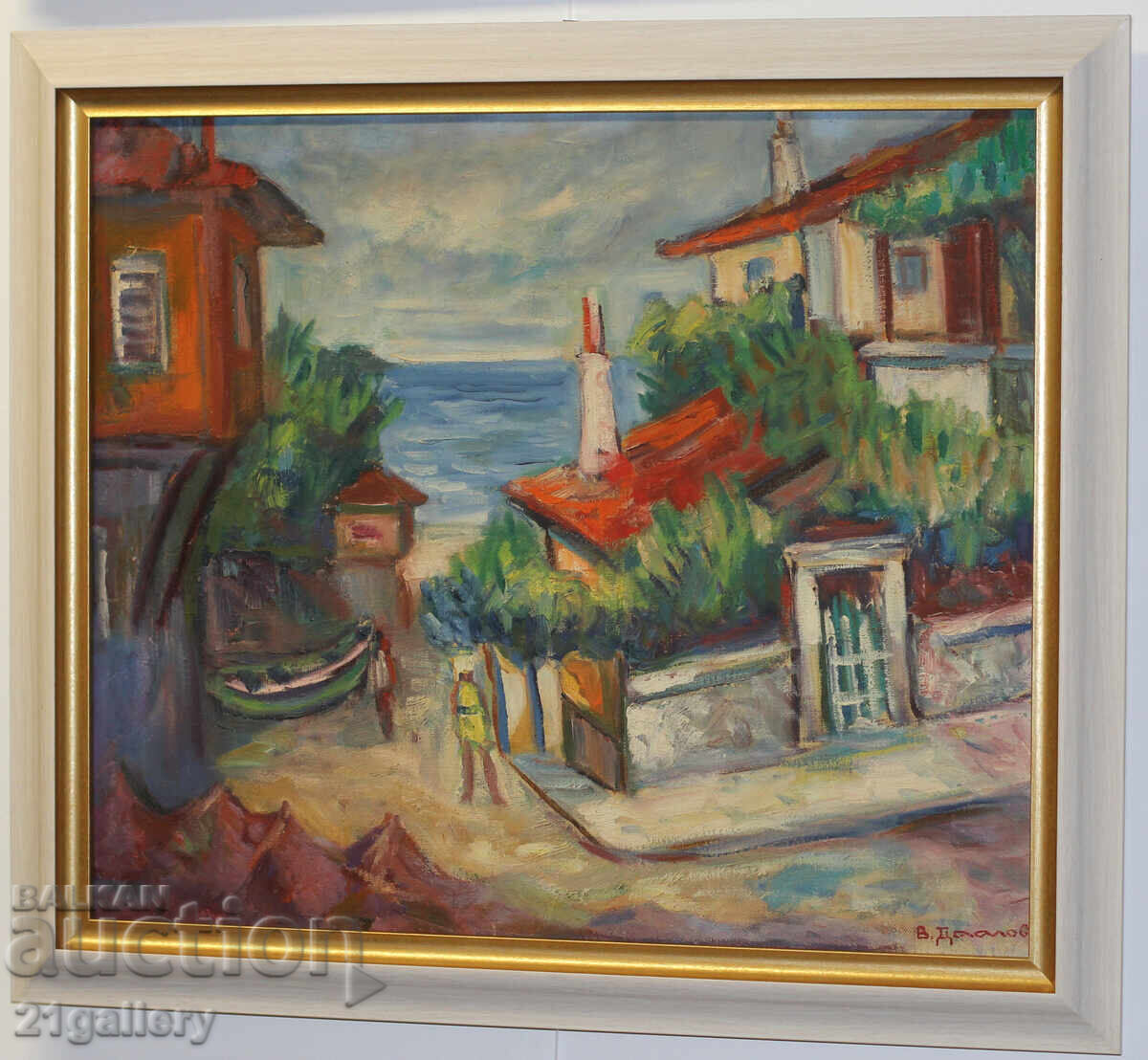 Auction  Vasil Daalov (1898 - 1979) Oil painting, landscape