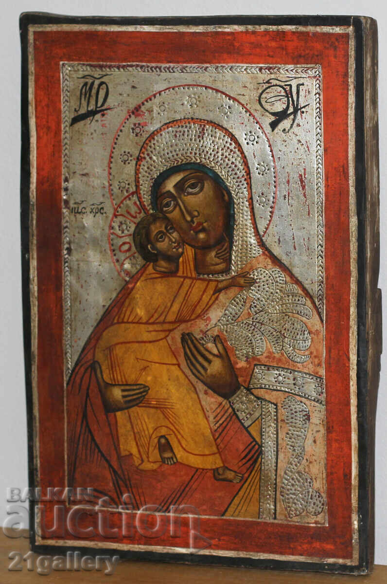 Hand-painted icon of the Holy Mother of God with the Child with price 700.00 BGN | € 357.90 Hand-painted icon of the Holy Mother of God with the Child with price 700.00 BGN | € 357.90