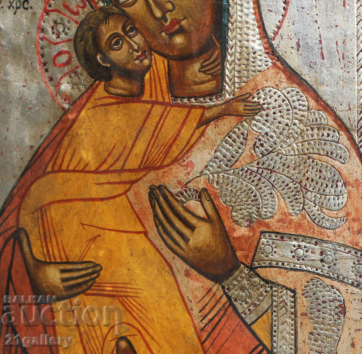 Hand-painted icon of the Holy Mother of God with the Child - 6 Hand-painted icon of the Holy Mother of God with the Child - 6