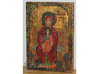 Hand-painted icon of the Holy Mother of God with the Child