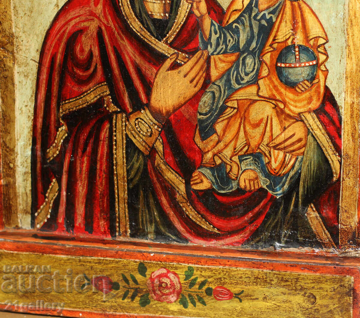 Hand-painted icon triptych Holy Virgin and Child - 5 Hand-painted icon triptych Holy Virgin and Child - 5