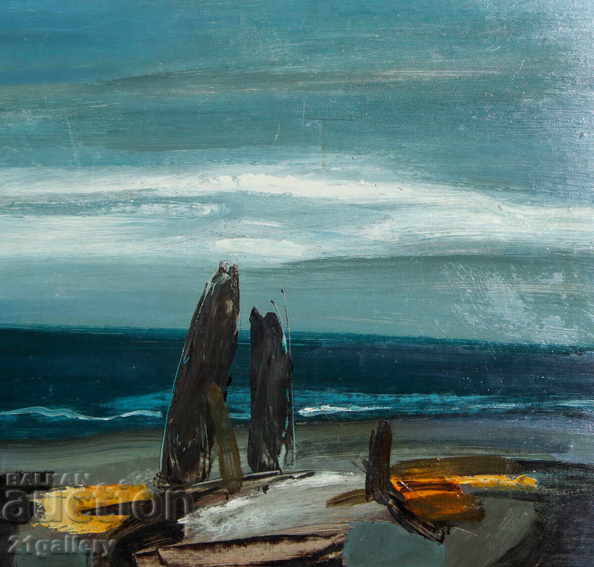 Delivery of Petko Serkedjiev - Penser (1947 - 2019) Seascape Delivery of Petko Serkedjiev - Penser (1947 - 2019) Seascape
