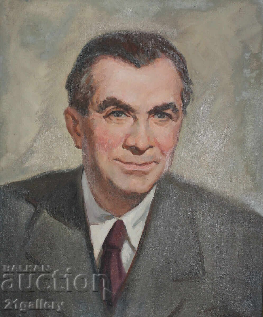 Auction Olga Zhelyazkova - Bogdanova / Oil paintings - male portrait Auction Olga Zhelyazkova - Bogdanova / Oil paintings - male portrait