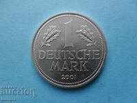 1 mark 2001 Germany - same on both sides