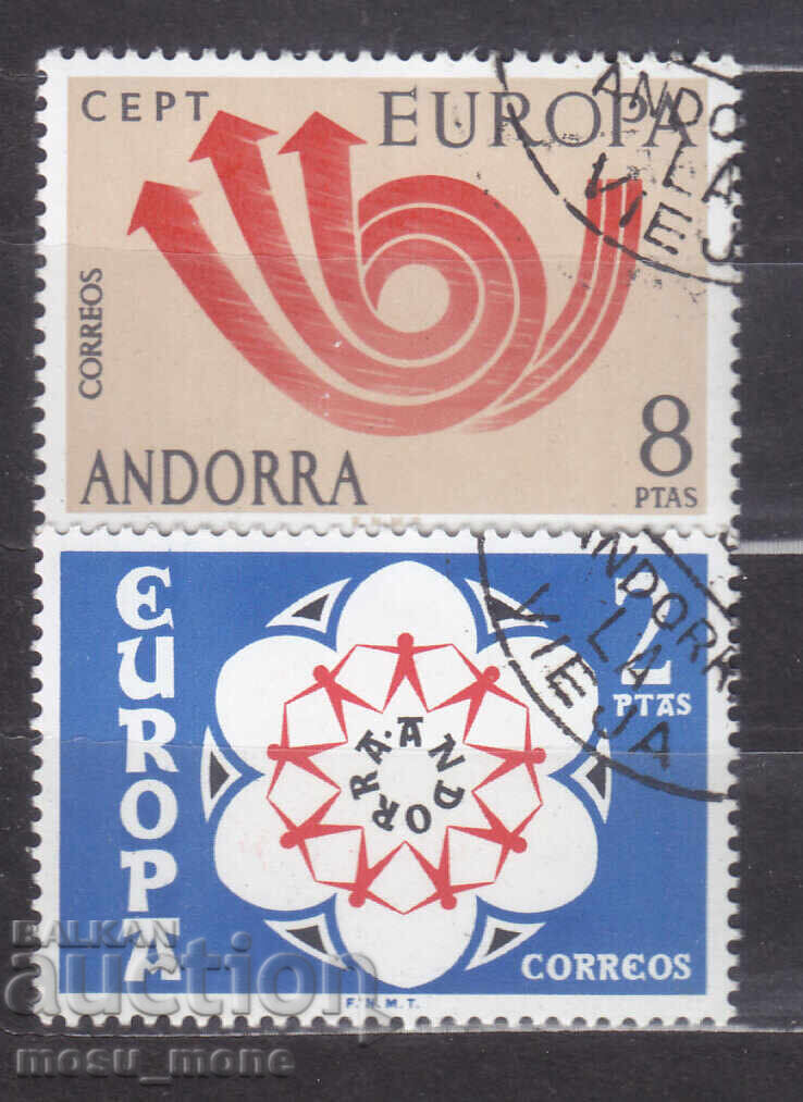 Europe SEP 1973 Andorra - Spanish Europe SEP 1973 Andorra - Spanish