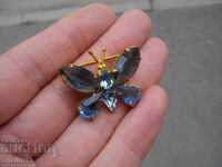 OLD GOLD PLATED BUTTERFLY BROOCH