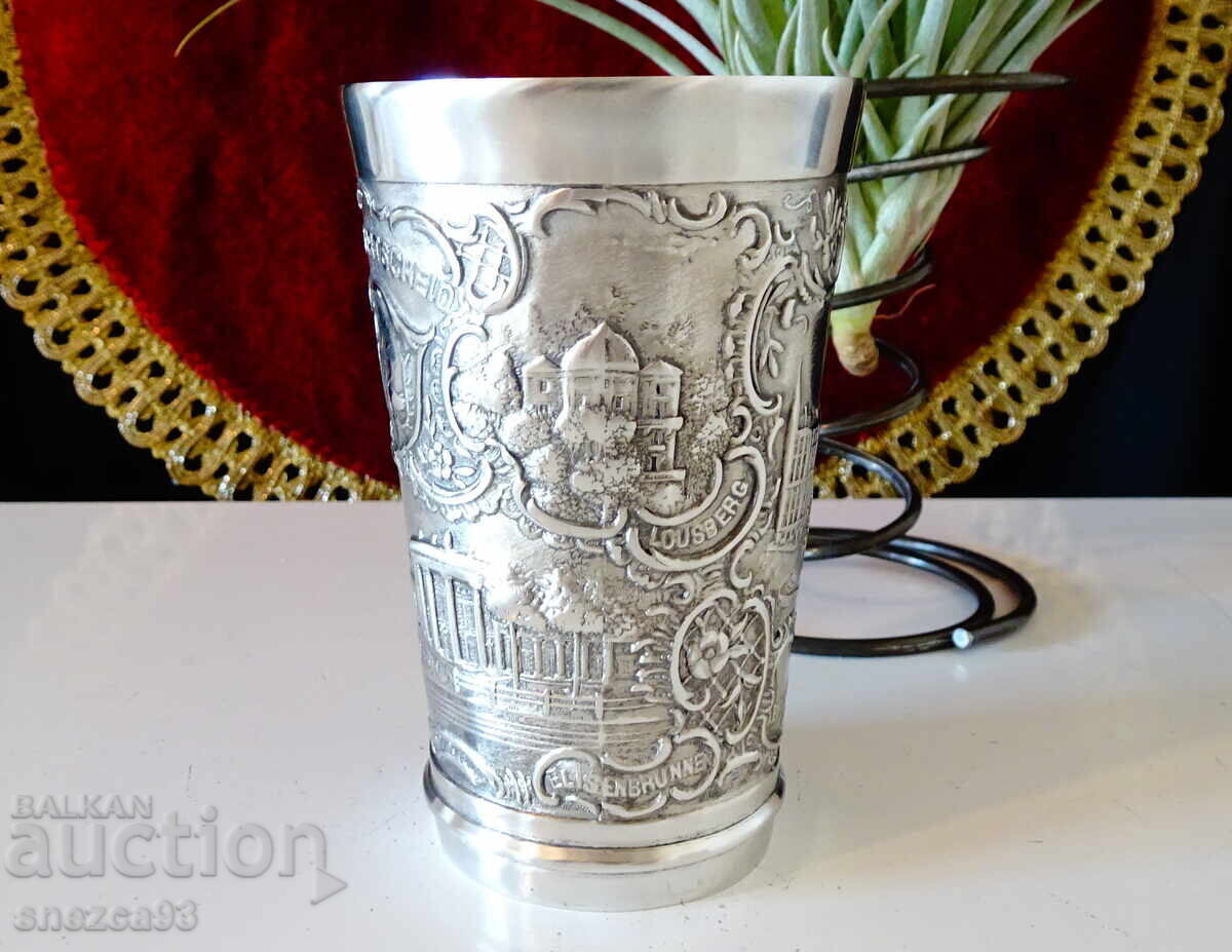 Auction  Pewter cup Aachen, Westphalia.