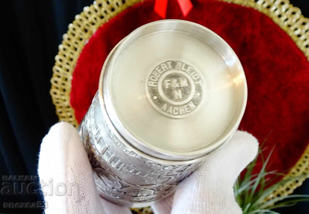Pewter cup Aachen, Westphalia. - 7