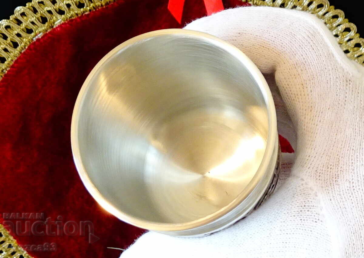Lucky pewter cup. - 5 Lucky pewter cup. - 5