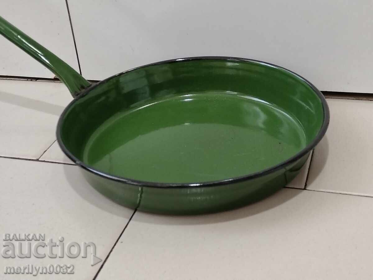 Delivery of Old enameled pot, enamel pan, 1955, Troyan, Republic of Bulgaria