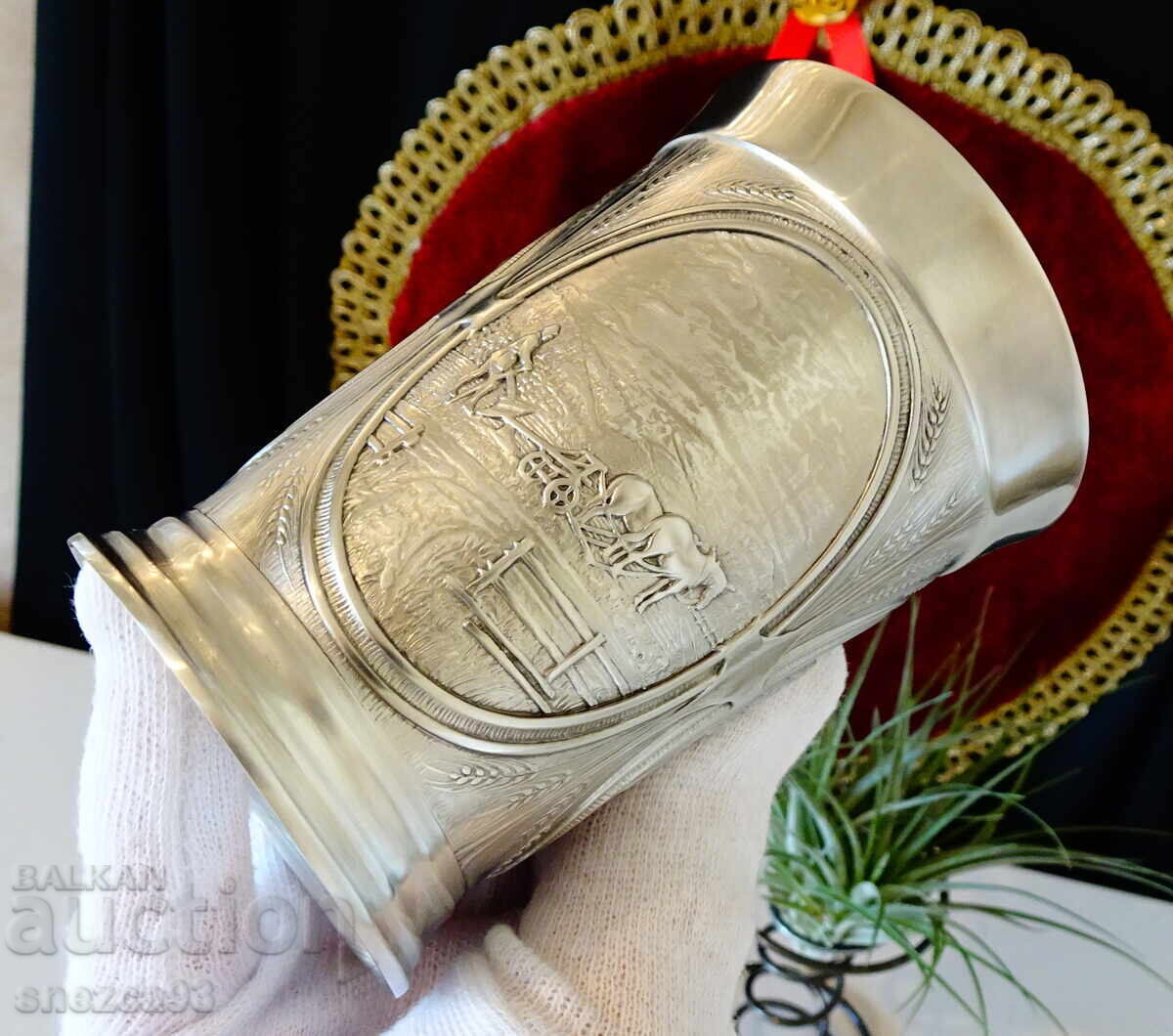 Cup, mug made of tin Harvest. - 5 Cup, mug made of tin Harvest. - 5