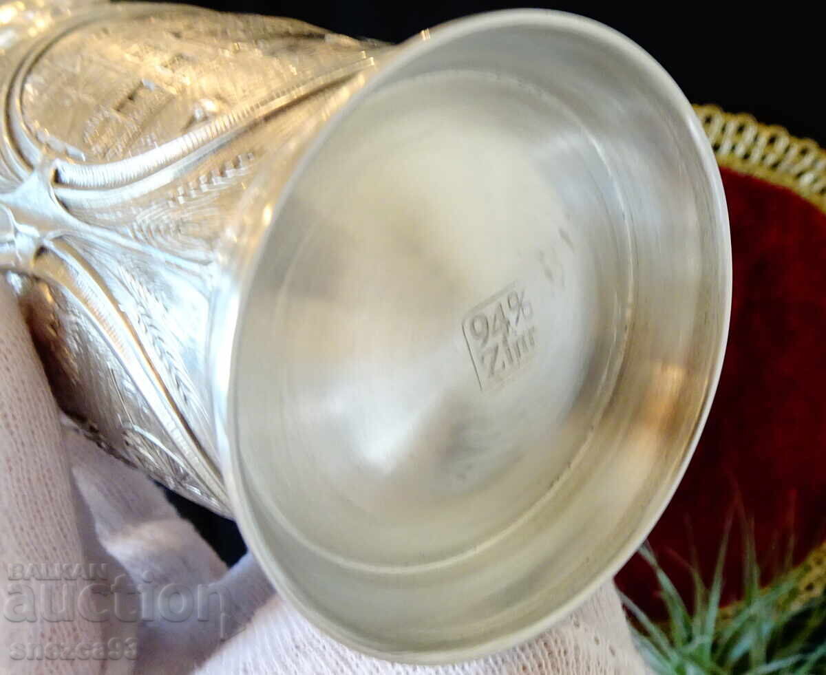 Cup, mug made of tin Harvest. - 7 Cup, mug made of tin Harvest. - 7