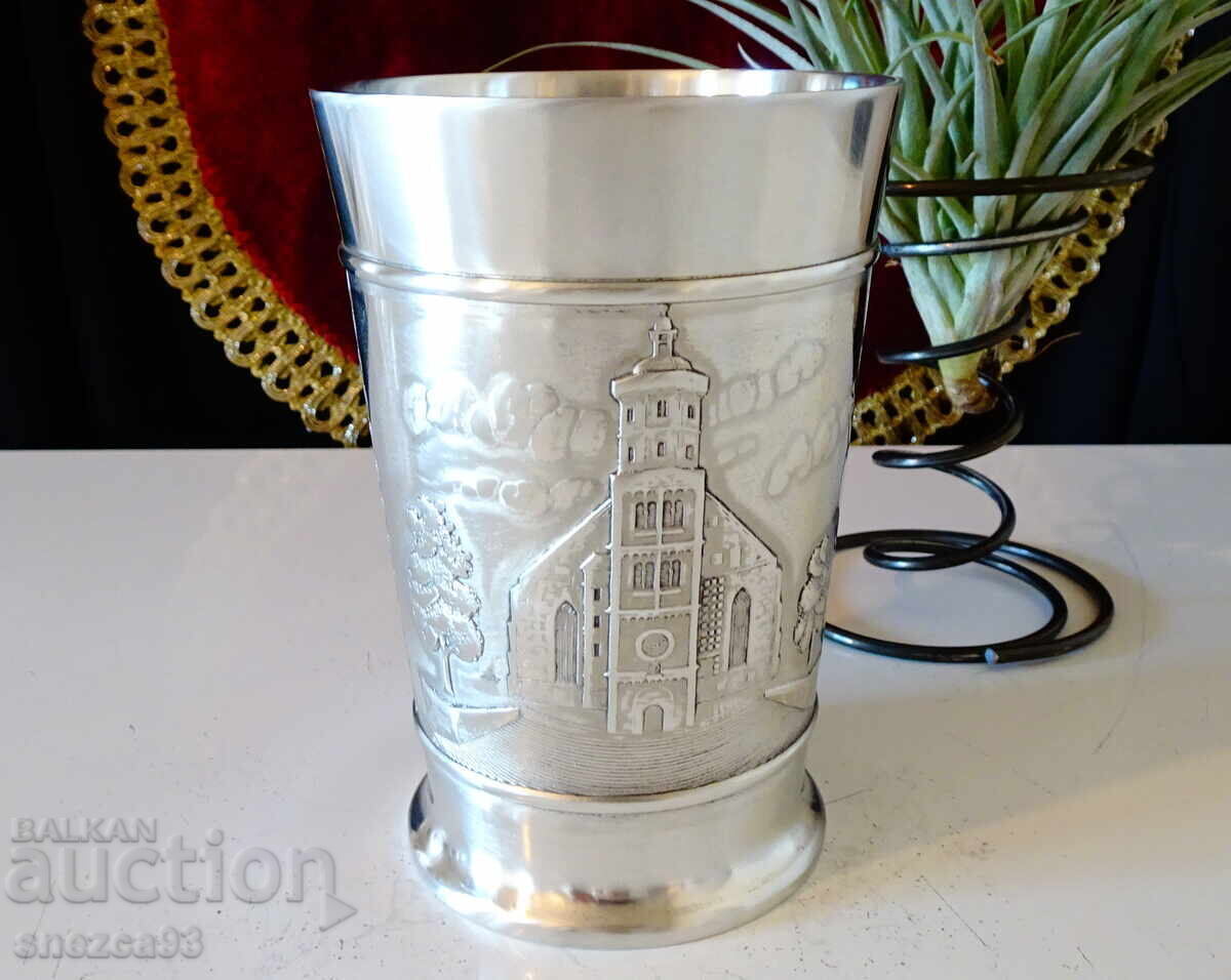 Cup, mug made of pewter Schwäbisch Hall. Cup, mug made of pewter Schwäbisch Hall.