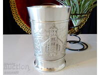 Cup, mug made of pewter Schwäbisch Hall.