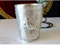 Lindenwirtin tin cup, tin wedding.