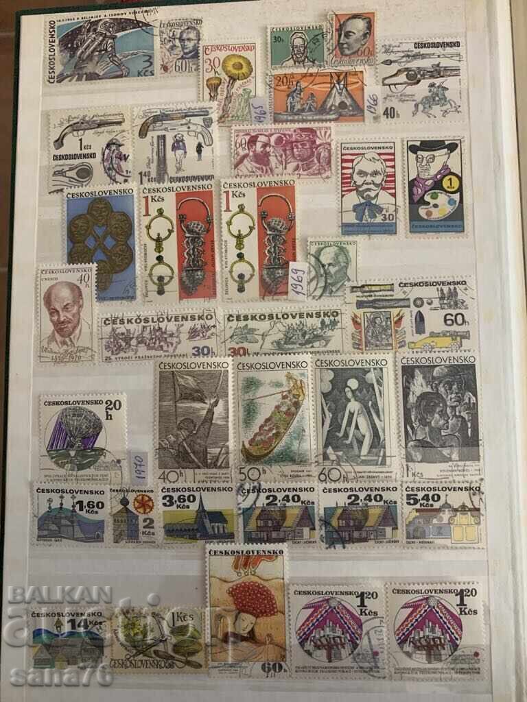 Πολλά παλιά γραμματόσημα, συλλογή από Τσεχοσλοβακία-1918 έως 1983-148 τεμ. με τιμή 5.00 BGN | € 2.56 Πολλά παλιά γραμματόσημα, συλλογή από Τσεχοσλοβακία-1918 έως 1983-148 τεμ. με τιμή 5.00 BGN | € 2.56