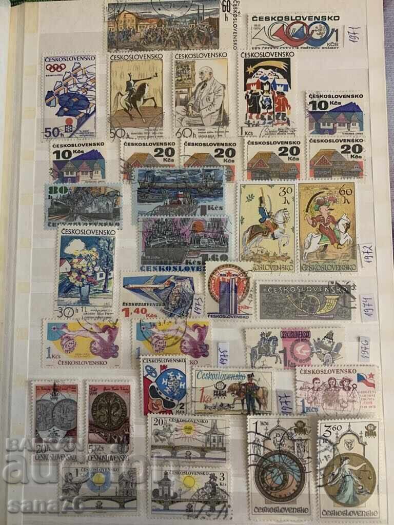 Аукцион Лот стари марки,колекция от Чехословакия-1918 до 1983-148бр Аукцион Лот стари марки,колекция от Чехословакия-1918 до 1983-148бр