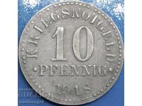 10 Pfennig 1918 Braunschweig Germania