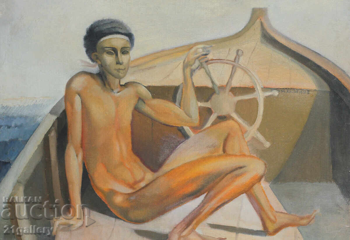 Figural composition, oil paints, portrait with price 800.00 BGN | € 409.03 Figural composition, oil paints, portrait with price 800.00 BGN | € 409.03